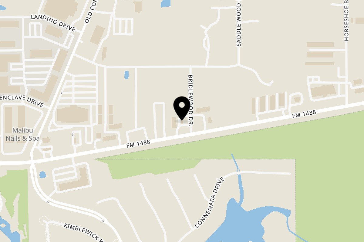 Map showing the location of Havana House Cuban Eatery on 16058 Bridlewood Dr in Conroe
